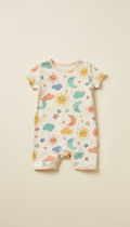 Mint Bounce bamboo-cotton romper